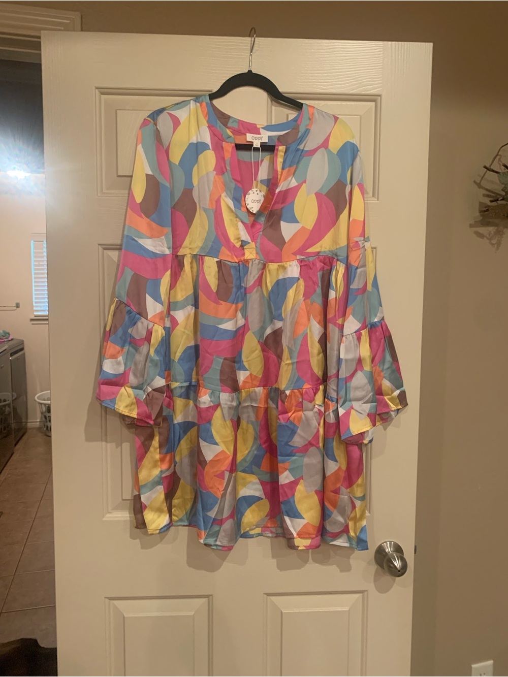 ODDY Multicolor Abstract Dress